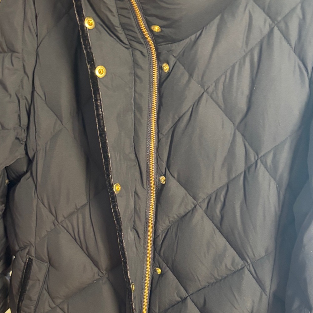 Talbots Quilted Navy Puffer Jacket - image 12